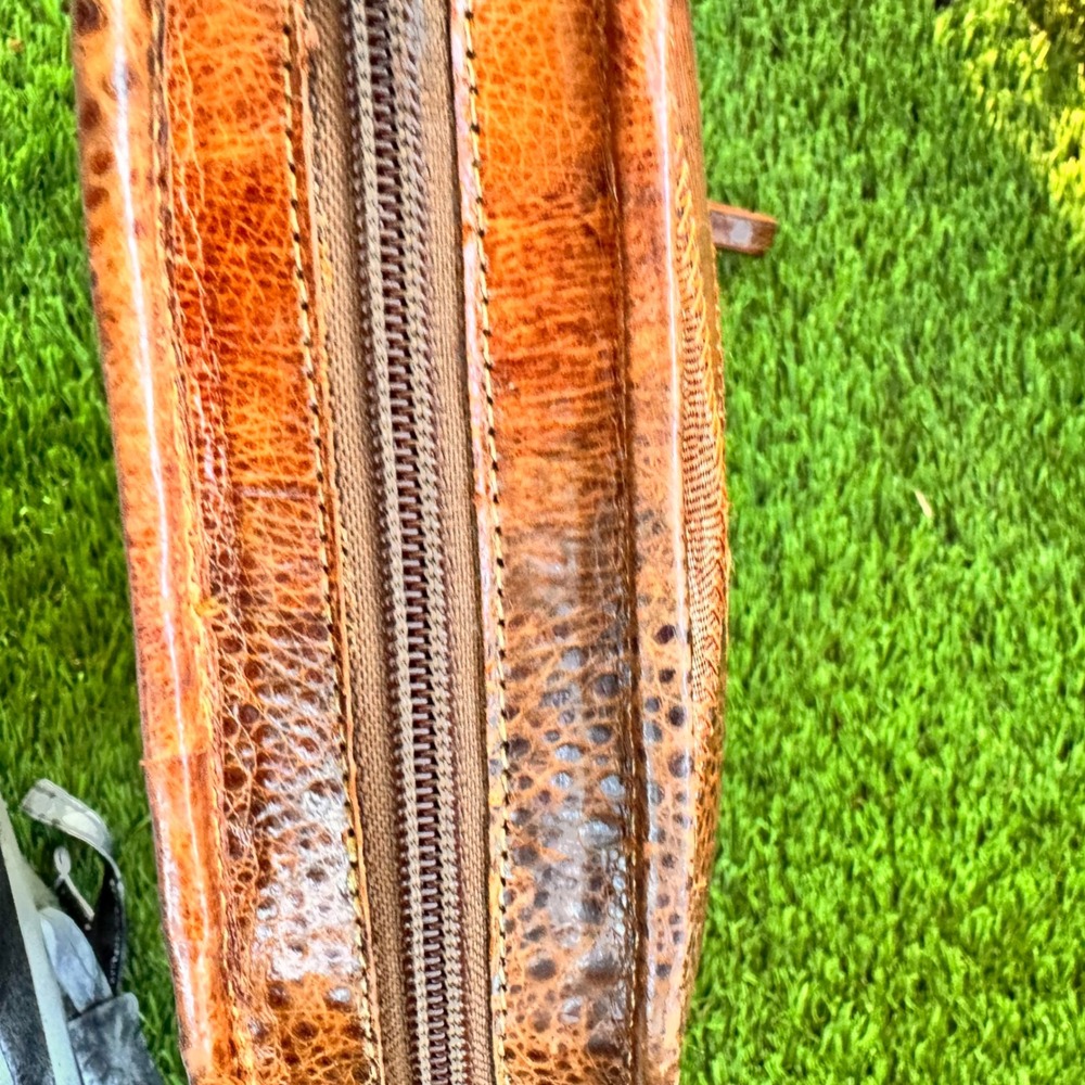 Boho Patchwork Leather Clutch - image 2